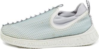 Miu Miu Sneakers verfraaid met kristallen - Blauw