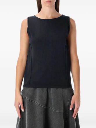 Our Legacy Fairisle cut-out top - women - Cotton - 36 - Black