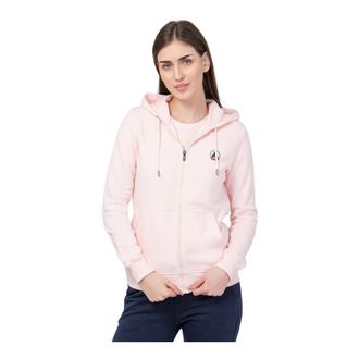 Jott Hooded Zip-Up Sweatshirt Oaxaca - Dames - Vesten met rits - Roze - M - Katoen - Hoodies & sweatvesten