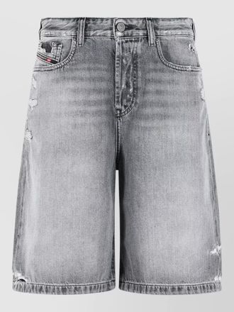 Diesel denim knee-length bermuda shorts