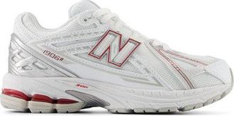 New Balance Kids 1906 Lace in Beige/Red Synthetic, size 13.5