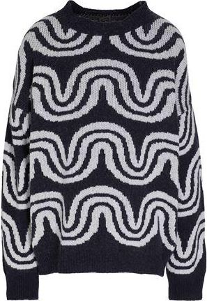 8 by YOOX WOOL BLEND JACQUARD OVERSIZE JUMPER