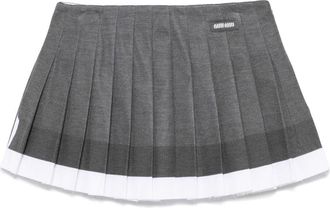 Miu Miu Gebreide mini-rok - Grijs