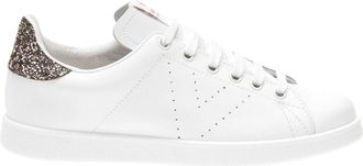 Victoria Leren en glitter sneakers