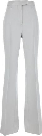 Tom Ford Glanzend Barathea Gilet - Dames - Wijde Broeken - Grijs - XS - Wol - Broeken