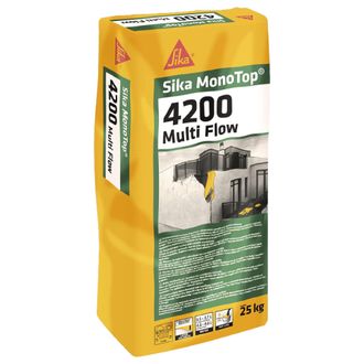 Sika Sika - Monotop-4200 Multiflow Mortero Cementoso Para La Reparaci&oacute;n Y Refuerzo De Estructuras Bg 25kg