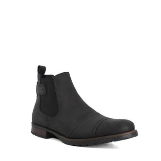 Dune London Mens Saltwood - Leather Casual Chelsea Boots - Black - Size UK 12
