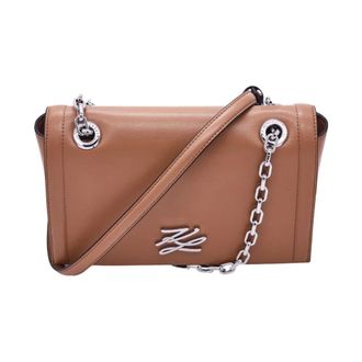 Karl Lagerfeld Cross Body Bags, female, Brown, Size: ONE SIZE K Autograph Shoulder Bag