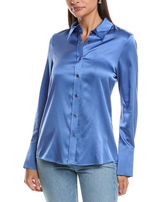 Ramy Brook Victoria Silk-Blend Blouse