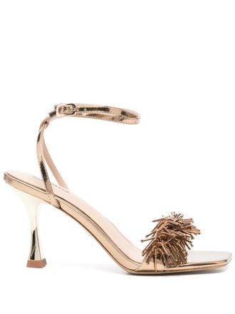 Lola Cruz 90mm Valentina sandals - Gold