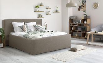 Inosign Polsterbett »Dalina« geradliniges Kopfteil, in 5 Breiten, auch in 220cm Länge