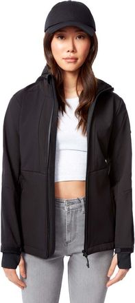 Alpine North Mackenzie - Womens Fleece Lined Softshell Windbreaker in Black at Nordstrom, Size Xx-Large