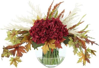 Creative Displays Inc. Handmade Fall Arrangement With Hydrangeas & Thistle