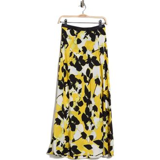Diane Von F&uuml;rstenberg Isadora Silk Maxi Skirt in Egons Floral Yellow at Nordstrom Rack, Size Xx-Small