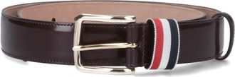 Thom Browne Striped Loop Belt - Brown