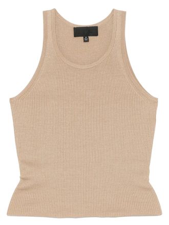 Nili Lotan Lottie tank top - women - Silk - S - Brown