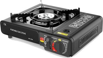 OEM Estufa De Gas Port&aacute;til Con Estuche De Transporte, Estufa De Gas Para Acampar Belonlink De 2900 W, Estufa Compacta Para Exteriores Con Protecci&oacute;n Contr