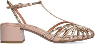 Bibi Lou Sandalen verfraaid met kristallen - Beige