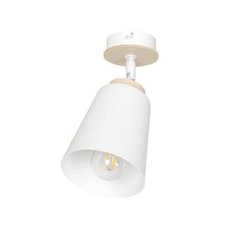 Wonderlamp Aplique orientable n&oacute;rdico con pantalla met&aacute;lica blanca