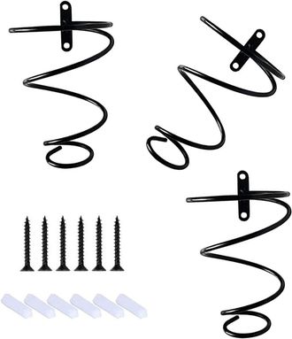 OEM Juego De 3 Botelleros De Hierro Para Pared - Espirales Met&aacute;licas - Organizadores Colgantes - Para Almacenamiento De Botellas En La Pared