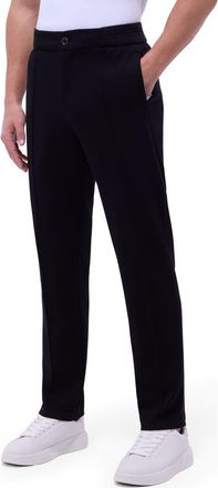Bugatchi Soft Touch Pintuck Knit Pants in Black at Nordstrom, Size Xx-Large