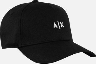 A|X Armani Exchange Mens Mini AX Logo Black Cap