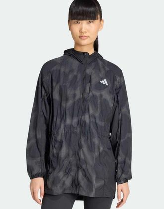 adidas Adi365 - Giacca nera con stampa ad alta visibilit&agrave;-Nero