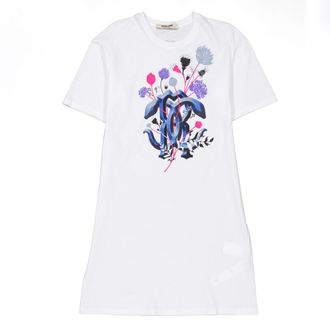 Roberto Cavalli RC Monogram T-Shirt Dress, Size X-Small
