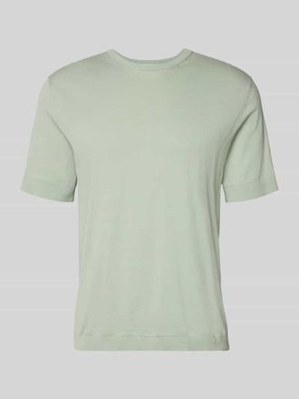 Selected Regular Fit Strick-Shirt aus Bio-Baumwolle Modell TORINO in Hellgruen, Gr&ouml;&szlig;e XXL