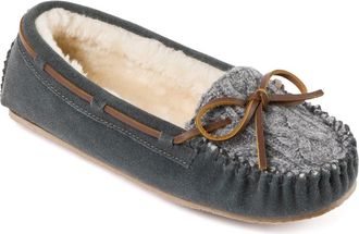 Minnetonka Cosi Faux Shearling Slipper in Grey at Nordstrom, Size 11
