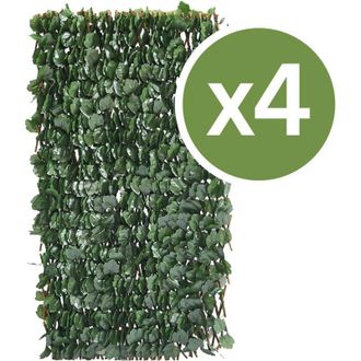 Habitat et Jardin Set di 4 recinzioni a traliccio di salice