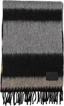 Paul Smith Gestreept wollen sjaal - Heren - Wintersjaals - Grijs - ONE Size - Wol - Accessoires