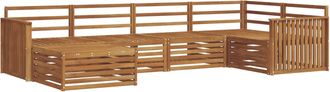 vidaXL Conjunto De Sof&aacute;s De Exterior 6 Uds. Natural Vidaxl