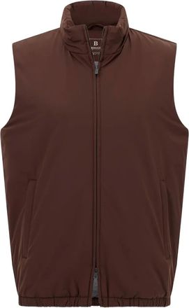 Boggi Milano Gilet imbottito con zip - Marrone