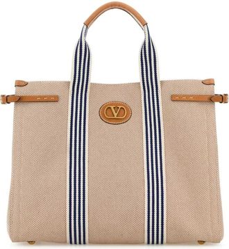 Valentino Garavani Antibes Canvas Tote Bag - Heren - Shoppers - Veelkleurig - ONE Size - Leer - Tassen