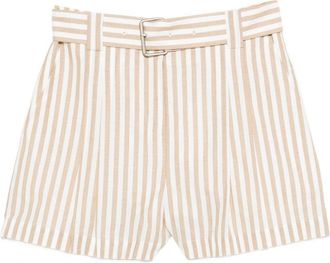 Iro Anemone Striped Cotton Shorts