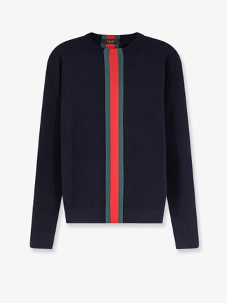 Gucci Maglia in cotone con intarsio Web frontale - GUCCI - gender_Man