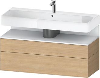 Duravit Duravit - Qatego Mueble Bajo Lavabo, 1 Extra&iacute;ble Y 1 Caj&oacute;n