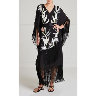 Temperley London Madeline Kaftan in Black at Nordstrom, Size X-Small