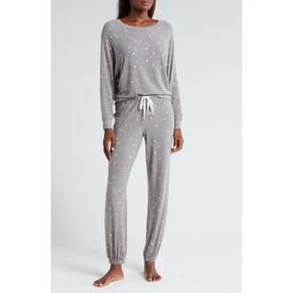 Honeydew Intimates Star Seeker Brushed Jersey Pajamas in Castle Rock Stars at Nordstrom, Size X-Large