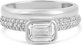 SHYMI Set of 2 Stacking Rings in Silver at Nordstrom, Size 7