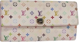 Louis Vuitton Pre-owned Wallets, female, White, Size: ONE SIZE Pre-owned Canvas Wallet