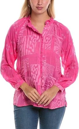 Johnny Was Molli Jaga Blouse In Magenta