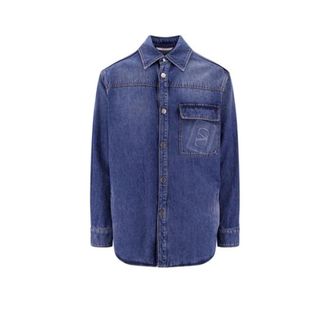 Valentino Denim Shirt - male - Valentino - Denim Shirts - Blue - M - Shirts