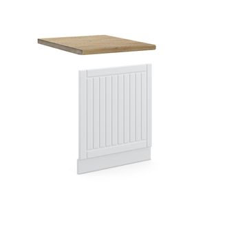Vicco Panel Frontal Fame-line, Blanco Casa De Campo, 60 Cm, Et Roble