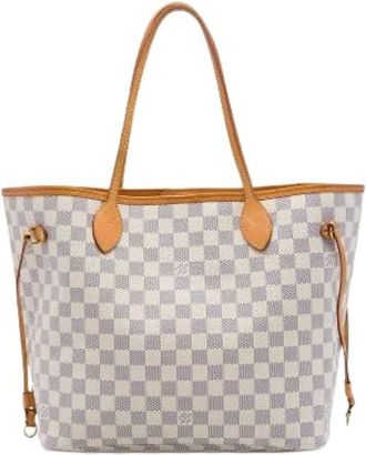 Louis Vuitton Pre-owned Neverfull MM - Dames - Pre-owned - Wit - Maat: ONE Size