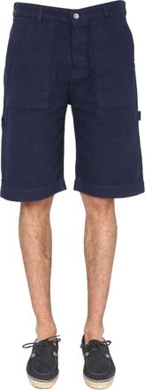 Ymc You Must Create Cotton Canvas Bermuda