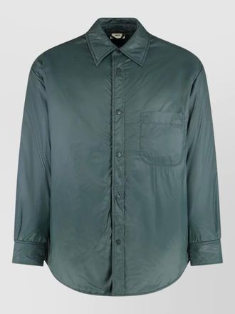 Autry nylon shirt jacket long sleeves pockets