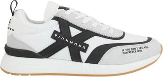 John Richmond Witte leren sneakers - Heren - Sneakers - Veelkleurig - 40 EU - Leer - Schoenen