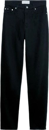 Calvin Klein Jeans Mom Jeans van Katoen - Dames - Slim Fit Jeans - Zwart - W28 L30 - Katoen - Jeans